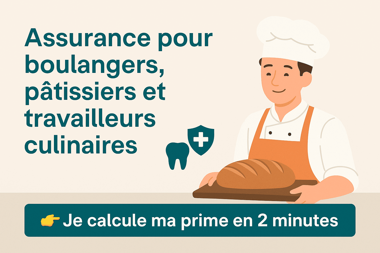 Assurance pour boulangers pâtissiers travailleurs culinaires